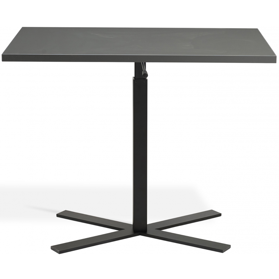 Boost Gas Lift Single Leg Table for Rectangular Tops